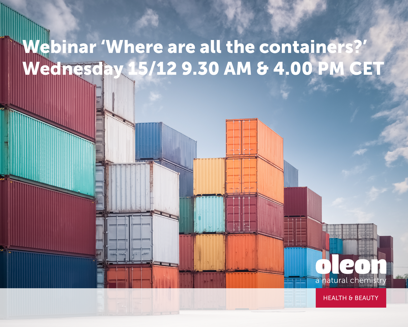 (Re)watch our webinar 'Where are all the containers?'